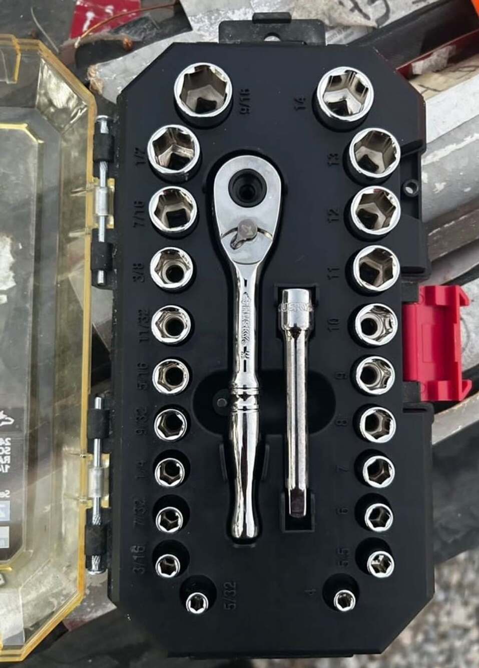 Husky 1/4 in. and 3/8 in. Drive Stubby Ratchet and Socket Set (46-Piece) H46PCST